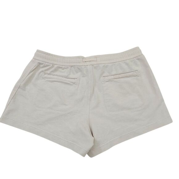 Athleta Shorts Womens 14 Beige Farallon Heathered Knit Comfy Athletic Beach - Picture 5 of 10